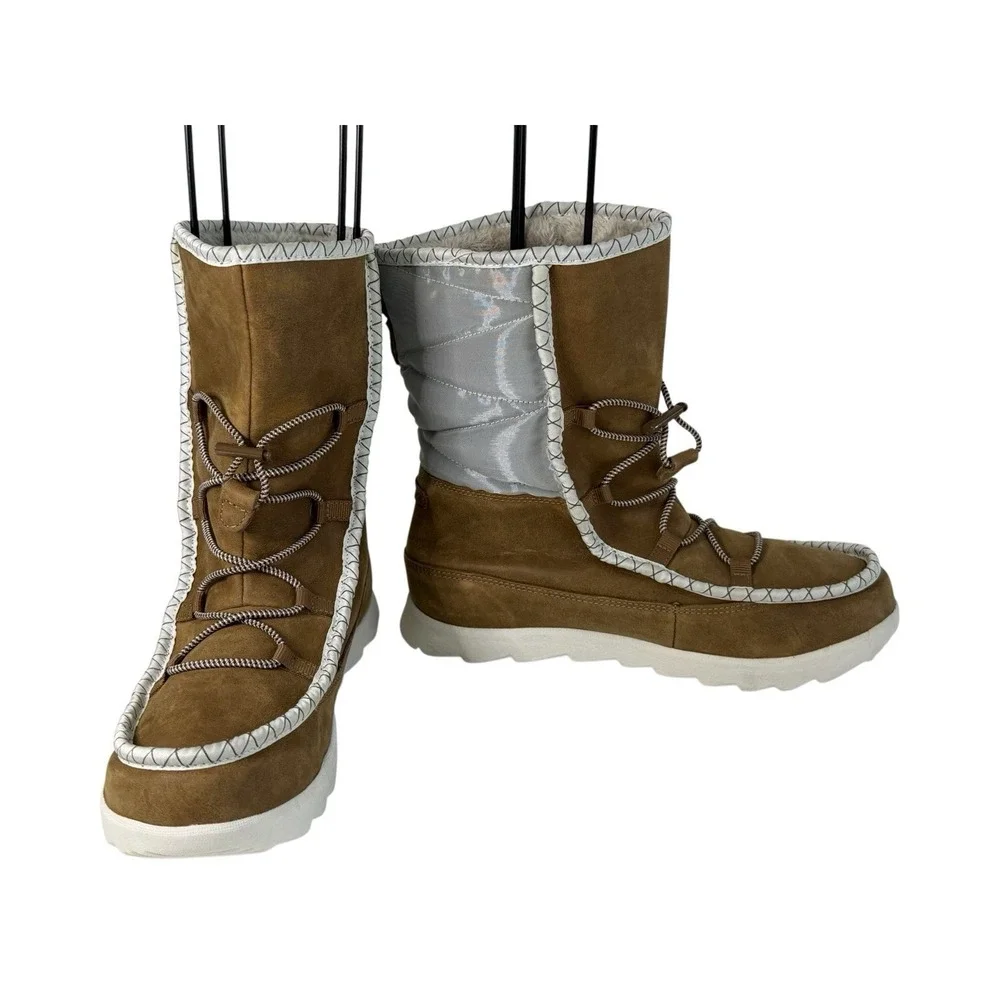 The‎ North Face ThermoBall Lace-Up Brown Snow Boots Women's Size 7 No Box